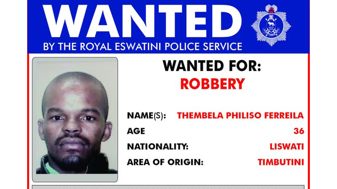 EswatiniBank heist: Cops looking for another person of interest